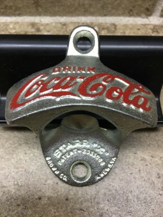 Vintage Coca Cola Starr “x” Wall Mount Cast Iron Bottle Opener Made In Germany