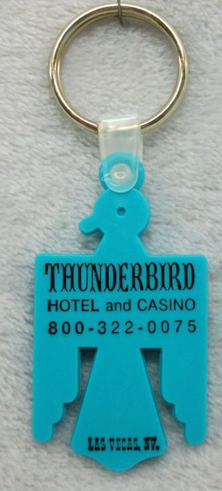 Vintage Thunderbird Casino Hotel Las Vegas Nevada Keychain Ring Fob Look