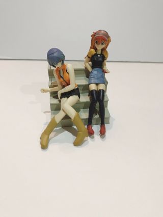 Neon Genesis Evangelion Rei And Asuka Figure Rare L@@k Anime Hot