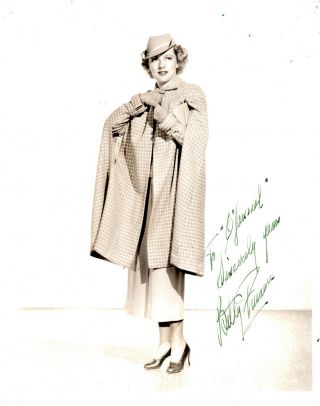 American Actress Betty Furness,  Signed Vintage Studio Photo.