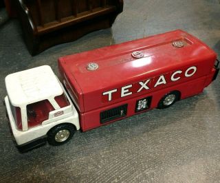 Vintage Texaco Delivery Ride Fuel Gas Tanker Truck Toy