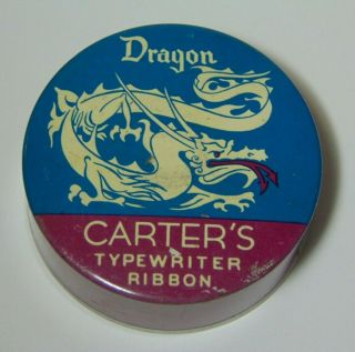 Antique Vtg 1950s Dragon Graphic Carter 