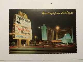 Las Vegas Mgm Grand Hotel Casino Souvenir Postcard