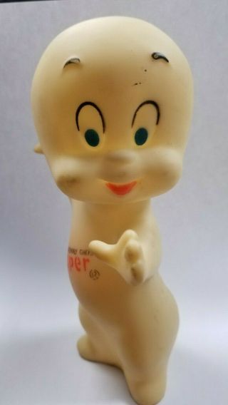 Casper The Friendly Ghost Figure Doll Sutton & Sons 1972 7 " Tall Plastic Harvey