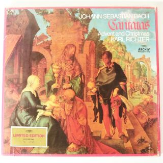 Karl Richter Js Bach Cantatas Advent And Christmas Archiv 6xlps Box Nm