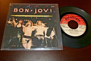 Bon Jovi You Give Love A Bad Name 1986 Mexico 7 " Promo 45 Mono/ Stereo Hard Rock