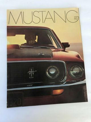 1969 Ford Mustang Booklet Dealership Brochure Old Vintage Book
