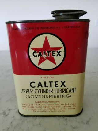 Caltex Upper Cylinder Lubricant Oil Can With Cap