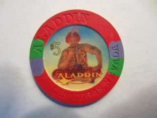 $5 Las Vegas Aladdin - - House Chip