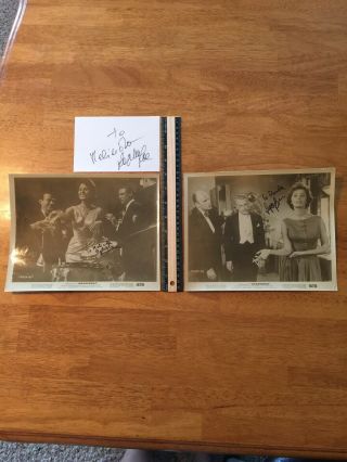 3 Sophia Loren Hand Signed Autograph - A Collectors Must Have
