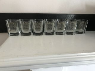 Jack Daniels Set Of Master Distillers Square Shot Glasses