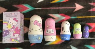 Sanrio Nesting Dolls Hello Kitty Loot Crate Keroppi Pochacco My Melody,