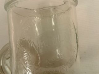 Rare vintage Fowlers Vacola No.  30 size glass preserving jar with lid 3