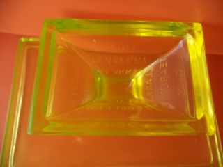 VINTAGE CLARK ' S TEABERRY GUM DISPLAY - NO - LID VASELINE GLASS STAND - 1920 ' s 4