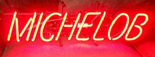 Michelob Beer Red Electric Neon Light Sign