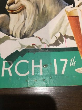 1950 John Wieland’s Bock Beer Calendar Sheet / California Beer 2