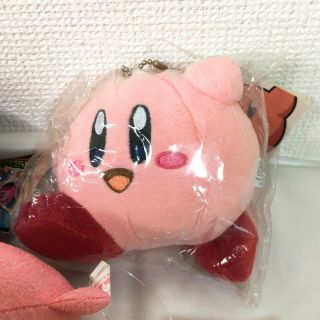 Nintendo Kirby Plush doll mascot Strap Stuffed toy badge Japan anime Game H19 3