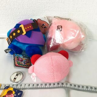 Nintendo Kirby Plush doll mascot Strap Stuffed toy badge Japan anime Game H19 5