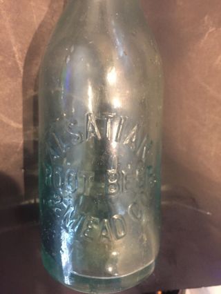 Seldom Seen Antique Blob Top Alsatian Root Beer & Mead Co.  Bottle Rare