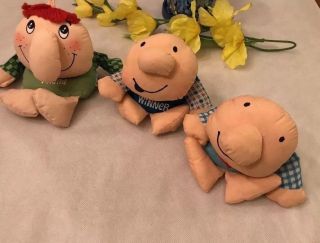 3 Vintage Dolls Ziggy And Wilbur And Friends Plushy