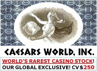 Rare Caesars World Casino Stock In Up To 3 Colors Sands Casino W 3 Diff Cw
