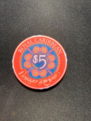 Royal Caribbean - Voyager of the Seas $5 casino chip 