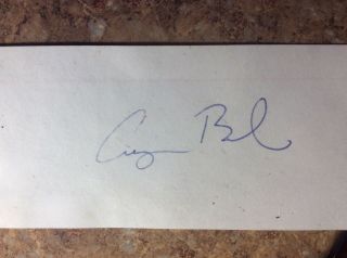 President George Bush Authentic Signed Index Card Authentic