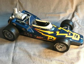 Indy 500 Al Unser 2 Johnny Lightning Lionstone Race Car Porcelain Sculpt