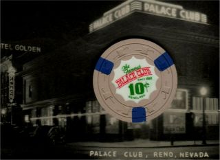 Reno Nevda.  10 Cent Palace Club Casino Chip 9th Issue R5 Rarity Palace Club