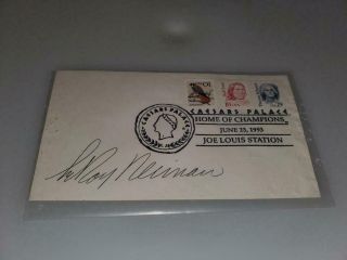 Leroy Neiman Autographed First Day Cover Caesars Palace Home Of Champions 1993