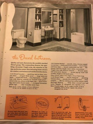 Antique Vintage Crane plumbing and heating fixtures brochure sinks toilets 2