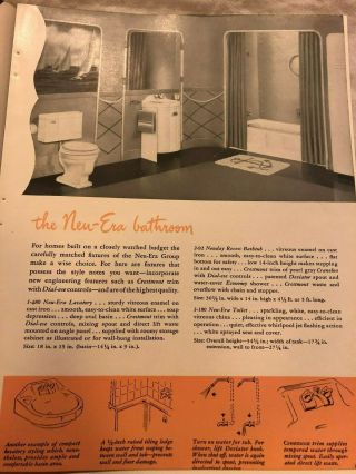 Antique Vintage Crane plumbing and heating fixtures brochure sinks toilets 3
