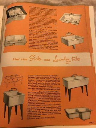 Antique Vintage Crane plumbing and heating fixtures brochure sinks toilets 4