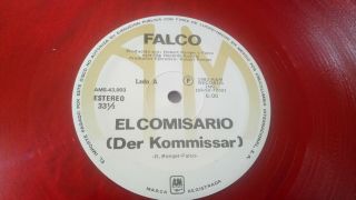 Falco Der Komisar El Comisario Rare Mexican 12 Red Vinyl Excelent Mexico