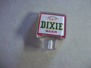 Vintage Lucite Dixie Beer Tap Knob Handle Louisiana La.  Bar Tavern Saloon