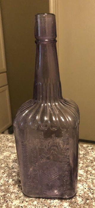 10.  5” Jos.  A.  Magnus & Co.  Pictoral Purple 1800s Whiskey Cincinnati,  Ohio