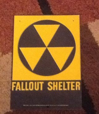 Fallout Shelter Sign 1960 