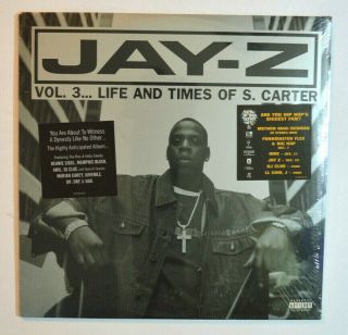 Rap Lp - Jay - Z - Vol.  3 Life And Times Of S.  Carter W/ Hype Sticker 2xlp