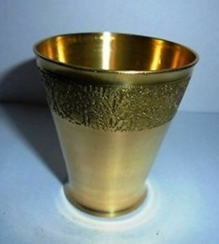 2 Shot Glass Brass Metal For Bar - Made In India - Gifts India Christmas