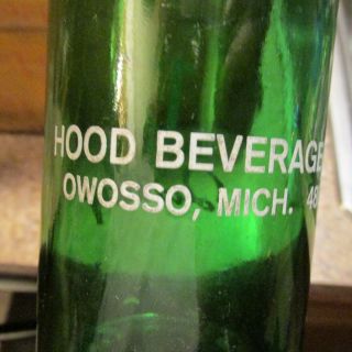 Owosso,  Mich.  HOODS Owosso Bottling Wooden Crate & 2 Bottles MICHIGAN MI 3