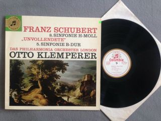 Q715 Schubert Symphonies No.  8 & No.  5 Klemperer Lpo Columbia Stc 91 306 Stereo
