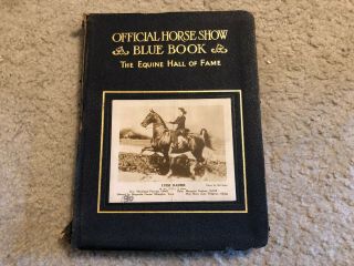 Saddlebred Vintage Official Horse Show Blue Book 1942 Gold Edges