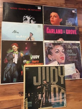 Judy Garland 7 Rare Capitol Lps (miss Show Biz,  Judy,  Alone,  More) - Exc.  Cond.