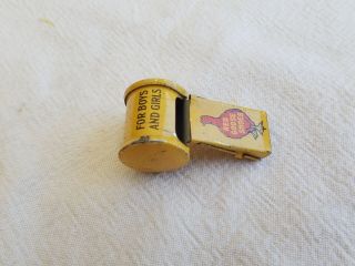 Vintage Red Goose Shoes Whistle Vintage Advertising Antique Tin Whistle