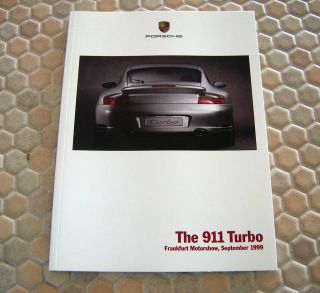 Porsche 911 996 Turbo First Official Sales Brochure 2001