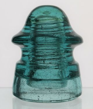 Fizzy Blue Aqua Cd 166.  2 No Embossing Glass Insulator