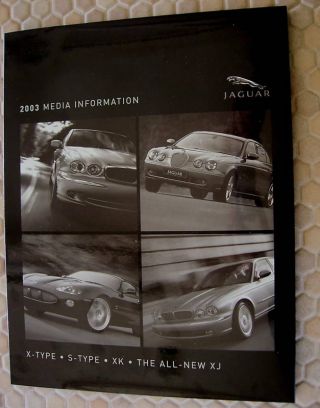 Jaguar Usa Official X S Xj Xk Cars Press Release Kit Model Year 2003 Usa Edition