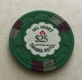 Sahara Hotel $25 Casino Chip Del Webb 
