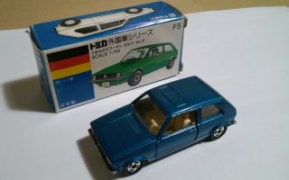Tomy Tomica White Box F5 Volkswagen Golf Gle 1/56 Diecast Japan