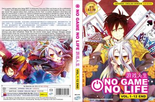 No Game No Life Complete Anime Series Episode 1 - 12 Dvd English Dubbed